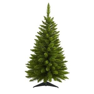 NEARLY NATURAL NWT 3ft Nearly Natural Pre-Lit Providence Pine faux Tree